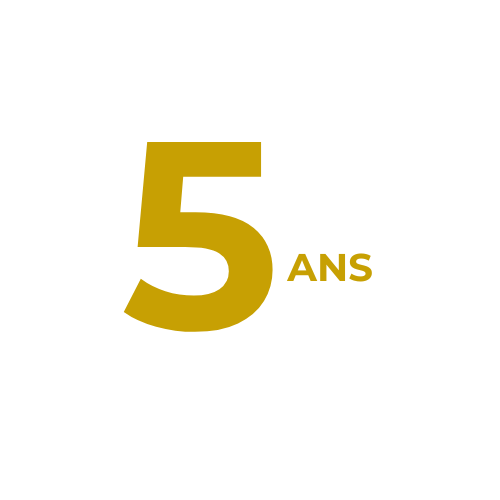 Garantie installation 5 ans (clôtures, gazon synthétique, rampes, garde corps)